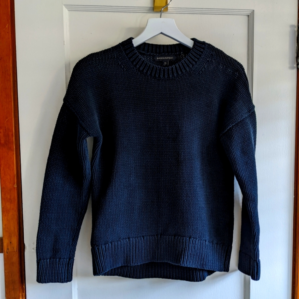 Banana Republic Chevron Weave Crewneck Sweater